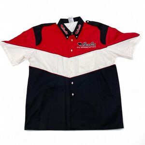 Gh-bass Men's Black and Red Shirt